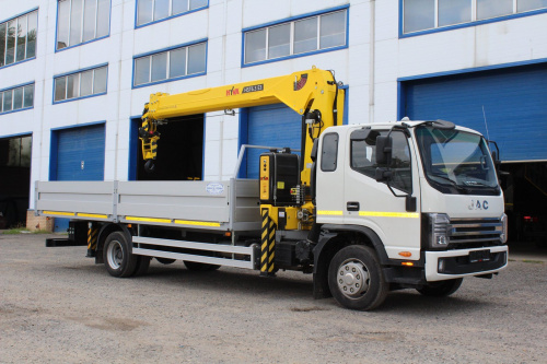 JAC N120X Бортовая платформа с КМУ HYVA